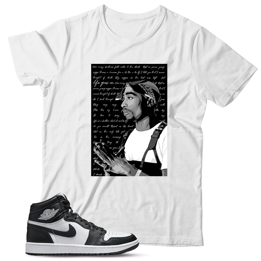 Jordan 1 Golf Black White shirt