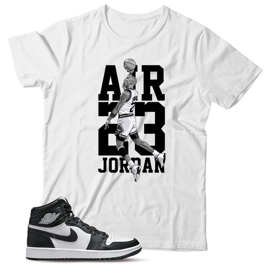 Jordan 1 Golf Black White shirt