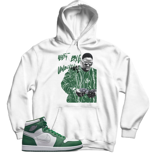 Jordan 1 Gorge Green hoodie