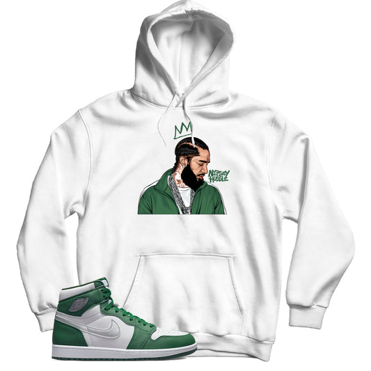 Jordan 1 Gorge Green hoodie