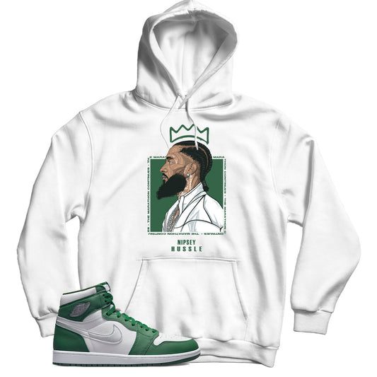 Jordan 1 Gorge Green hoodie