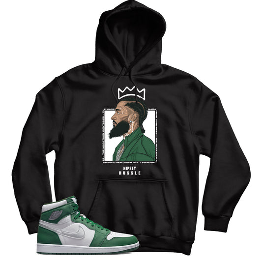 Jordan 1 Gorge Green hoodie
