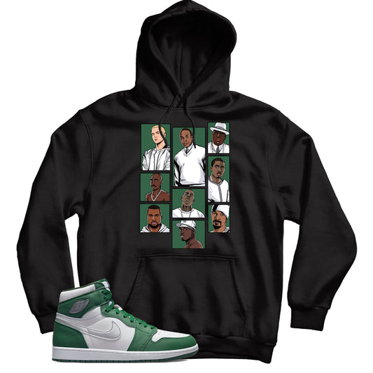 Jordan 1 Gorge Green hoodie