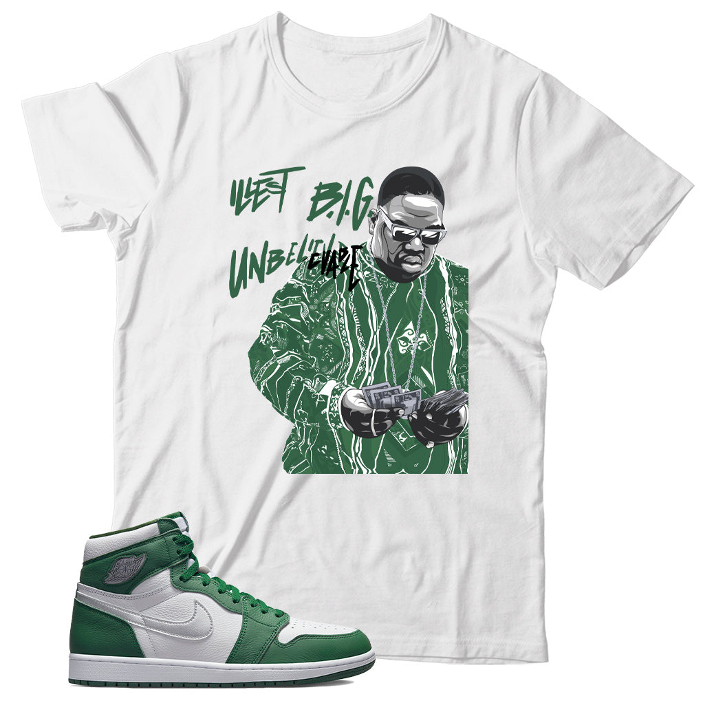 Jordan 1 Gorge Green shirt