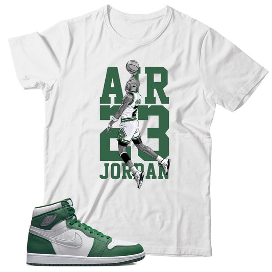 Jordan 1 Gorge Green shirt
