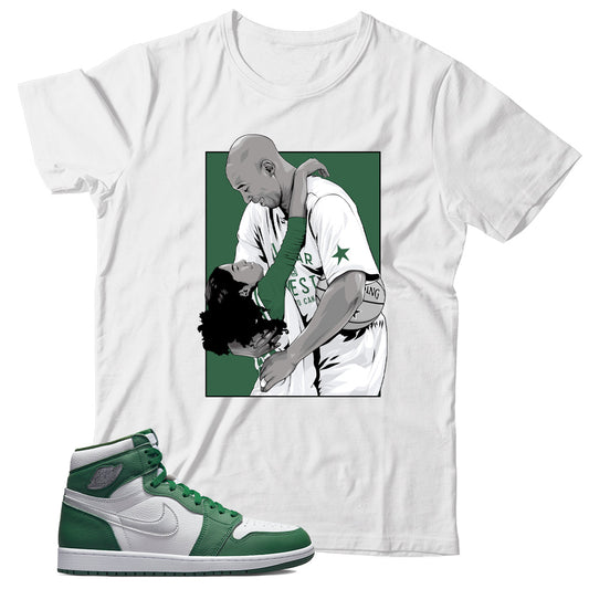 Jordan 1 Gorge Green shirt