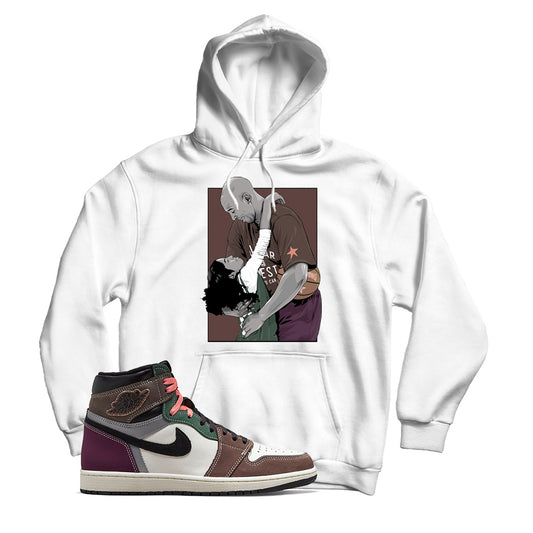 KB Hoodie Match Jordan 1 Hand Crafted (White)