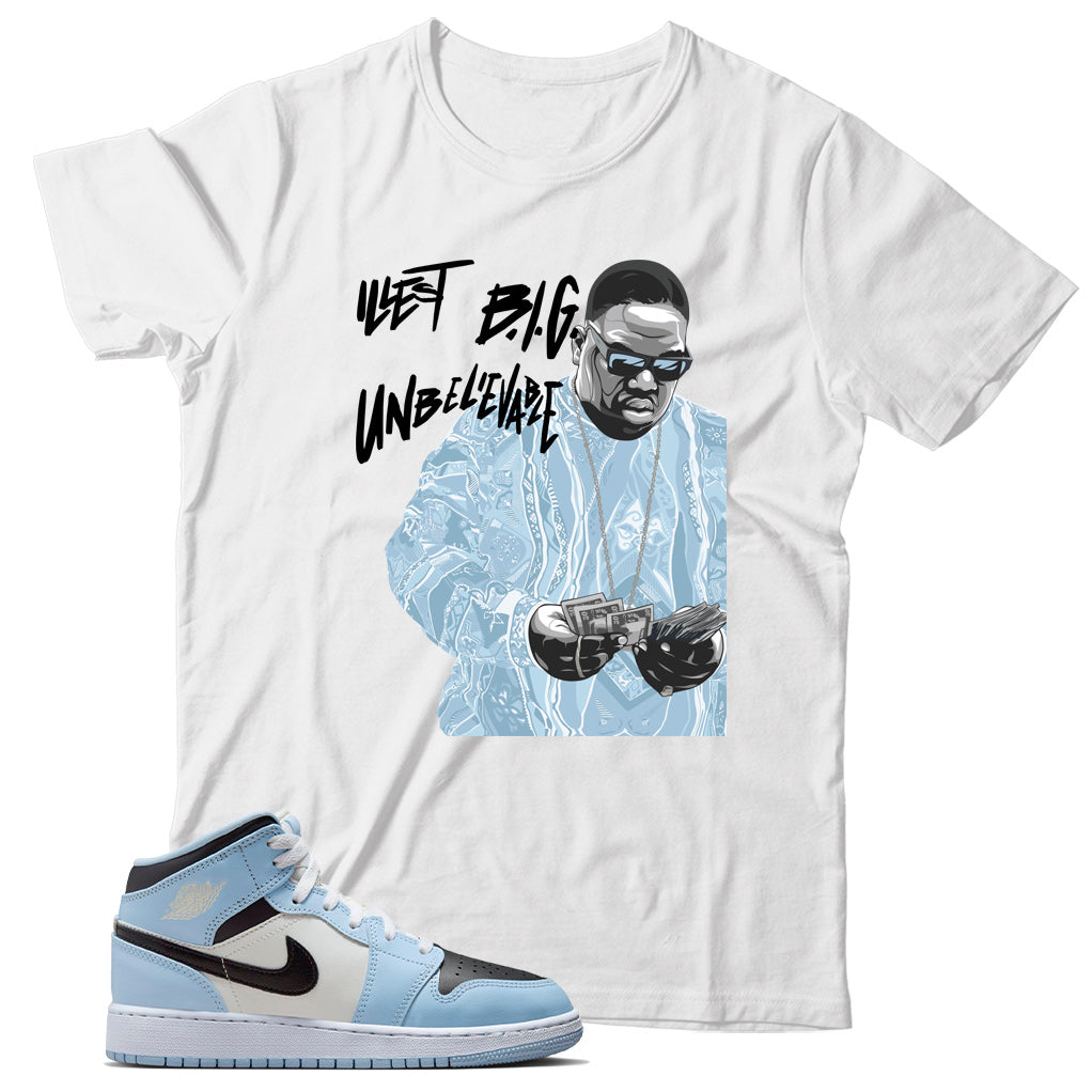 Jordan 1 Ice Blue shirt