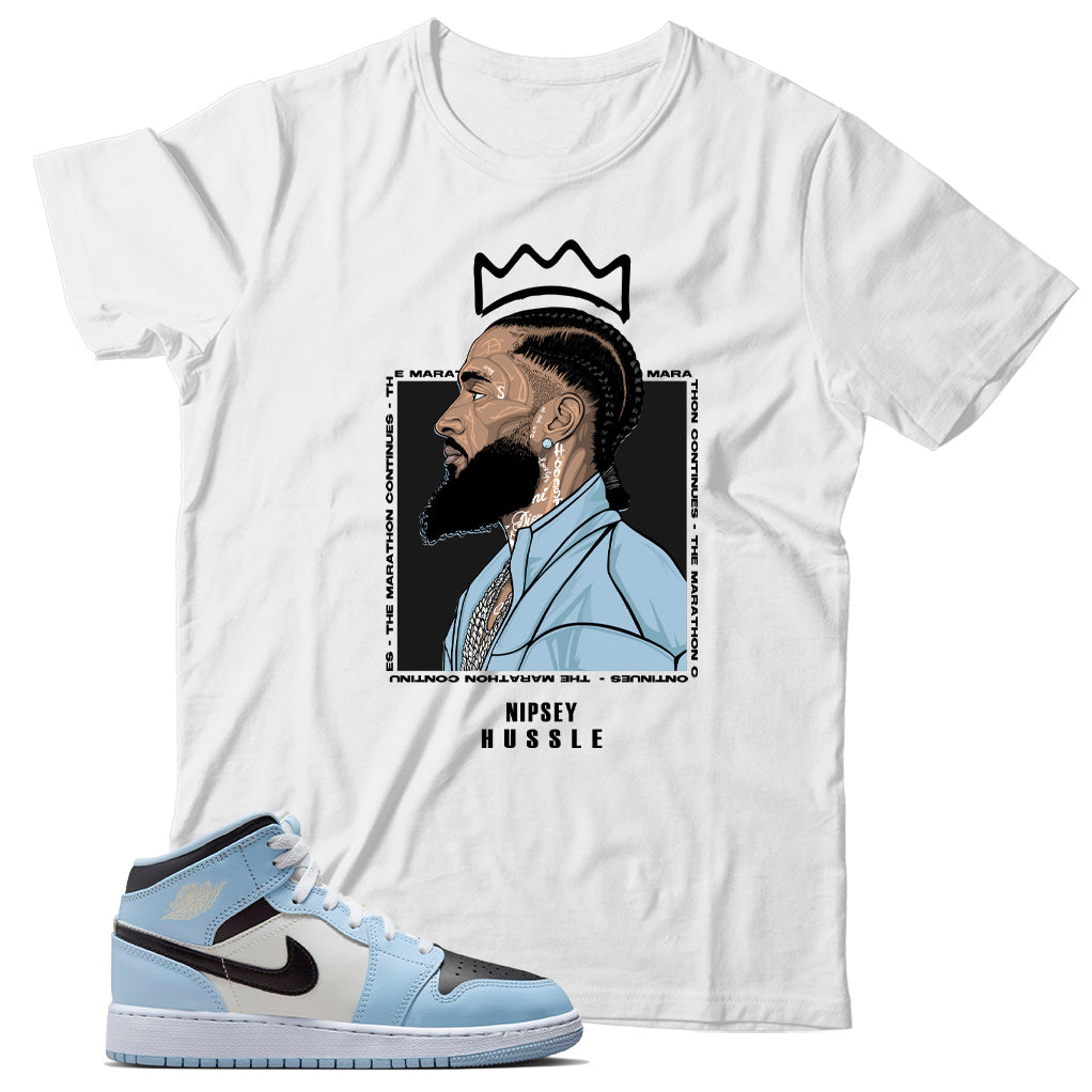 Jordan 1 Ice Blue shirt