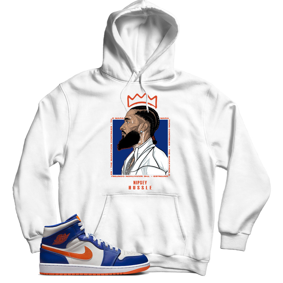 Jordan 1 Knicks hoodie