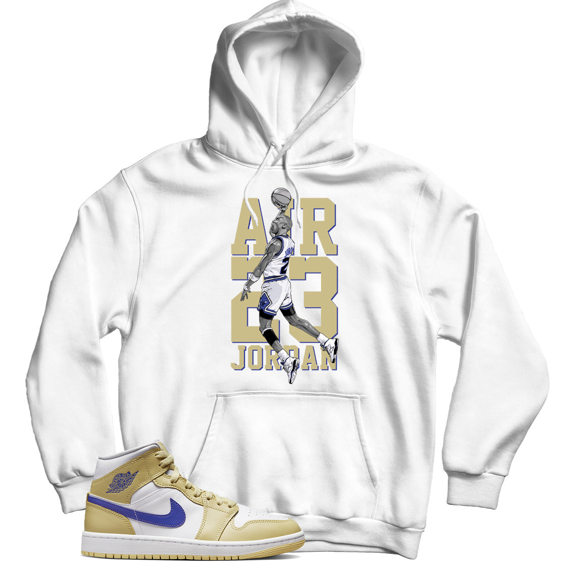 Jordan 1 Lemon Wash Lapis hoodie