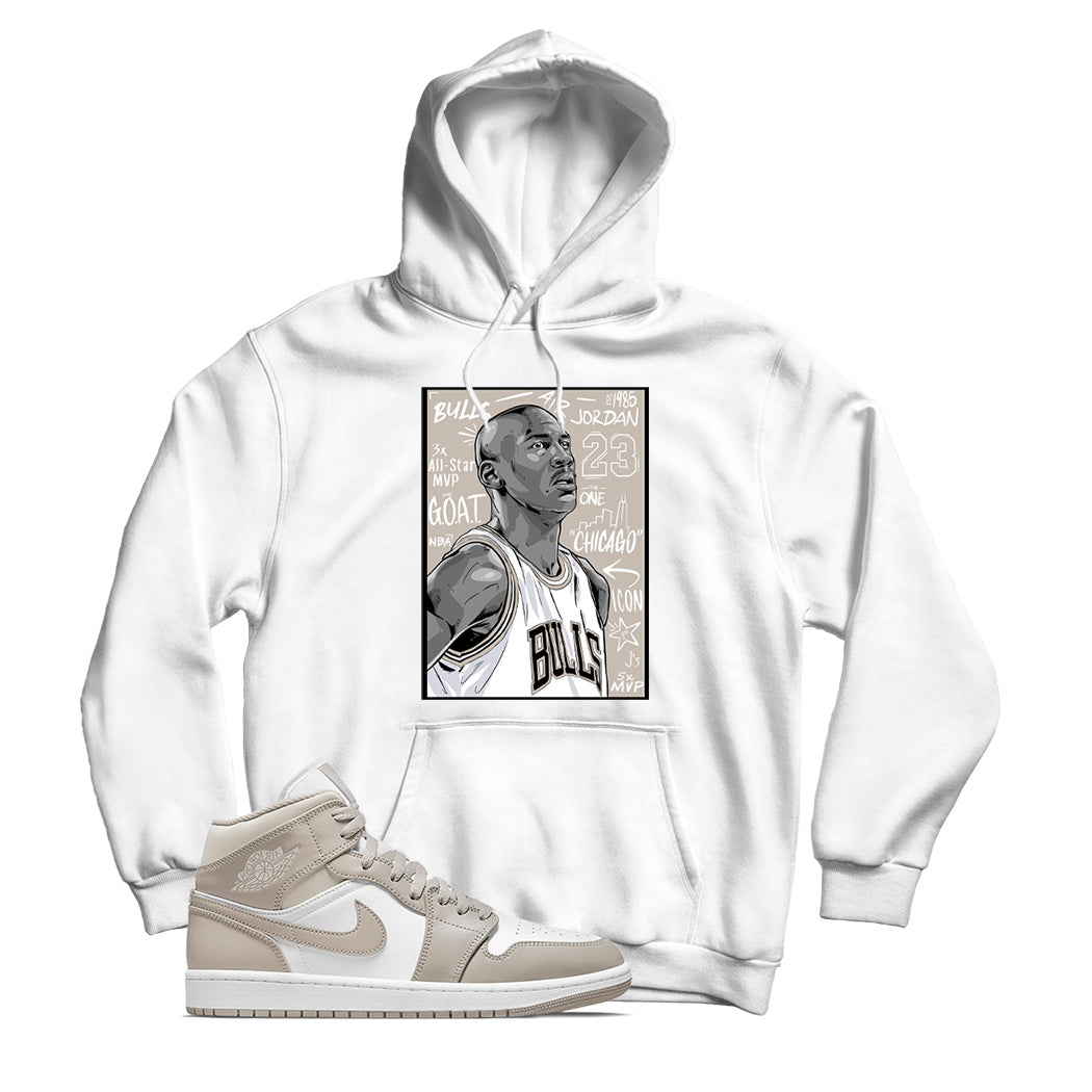 Hoodie match Jordan 1 linen