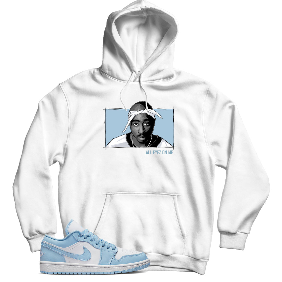 Hoodie Match Jordan 1 Low Aluminum