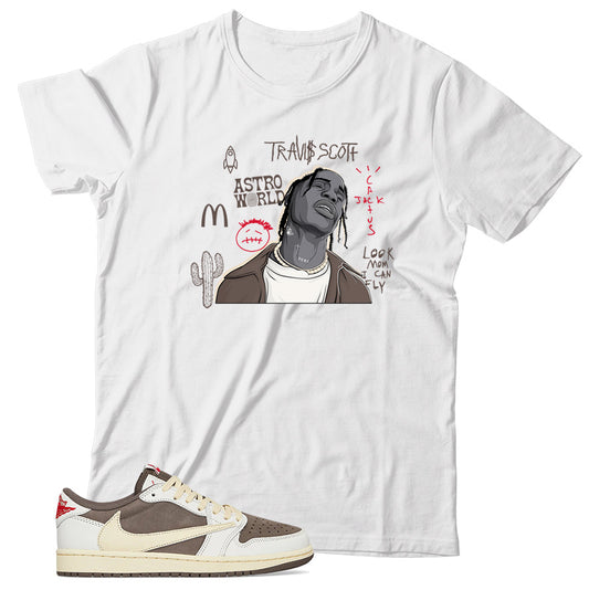 Jordan 1 Low Travis Scott shirt