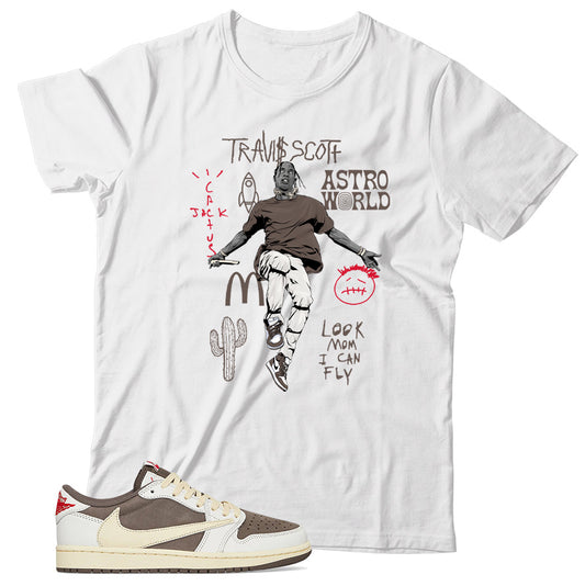 Jordan 1 Low Travis Scott shirt