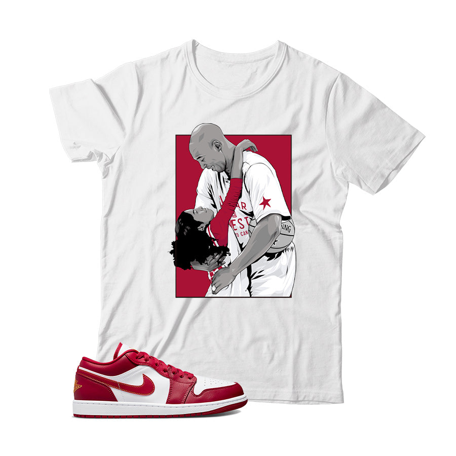 Jordan Low Cardinal Red shirt