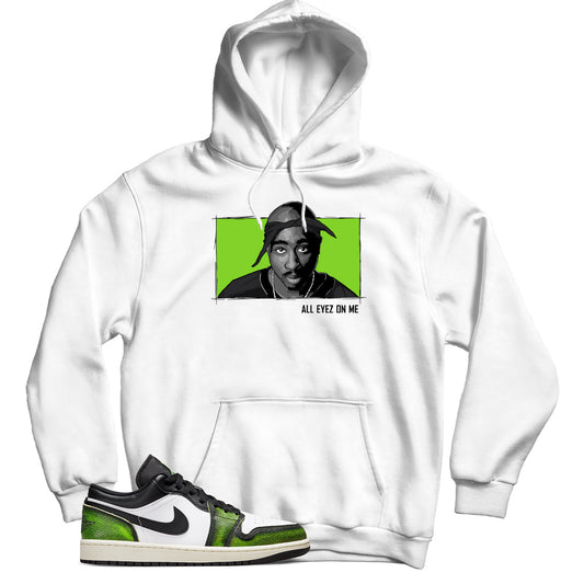 Jordan 1 Low Electric Green hoodie