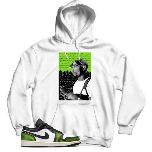 Jordan 1 Low Electric Green hoodie