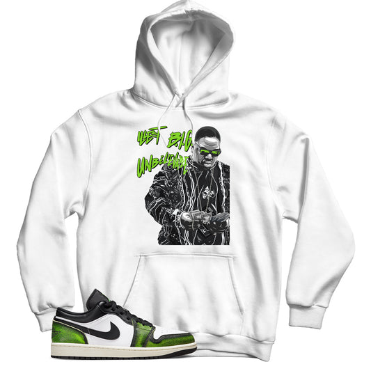 Jordan 1 Low Electric Green hoodie