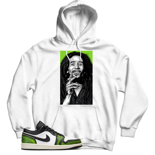 Jordan 1 Low Electric Green hoodie