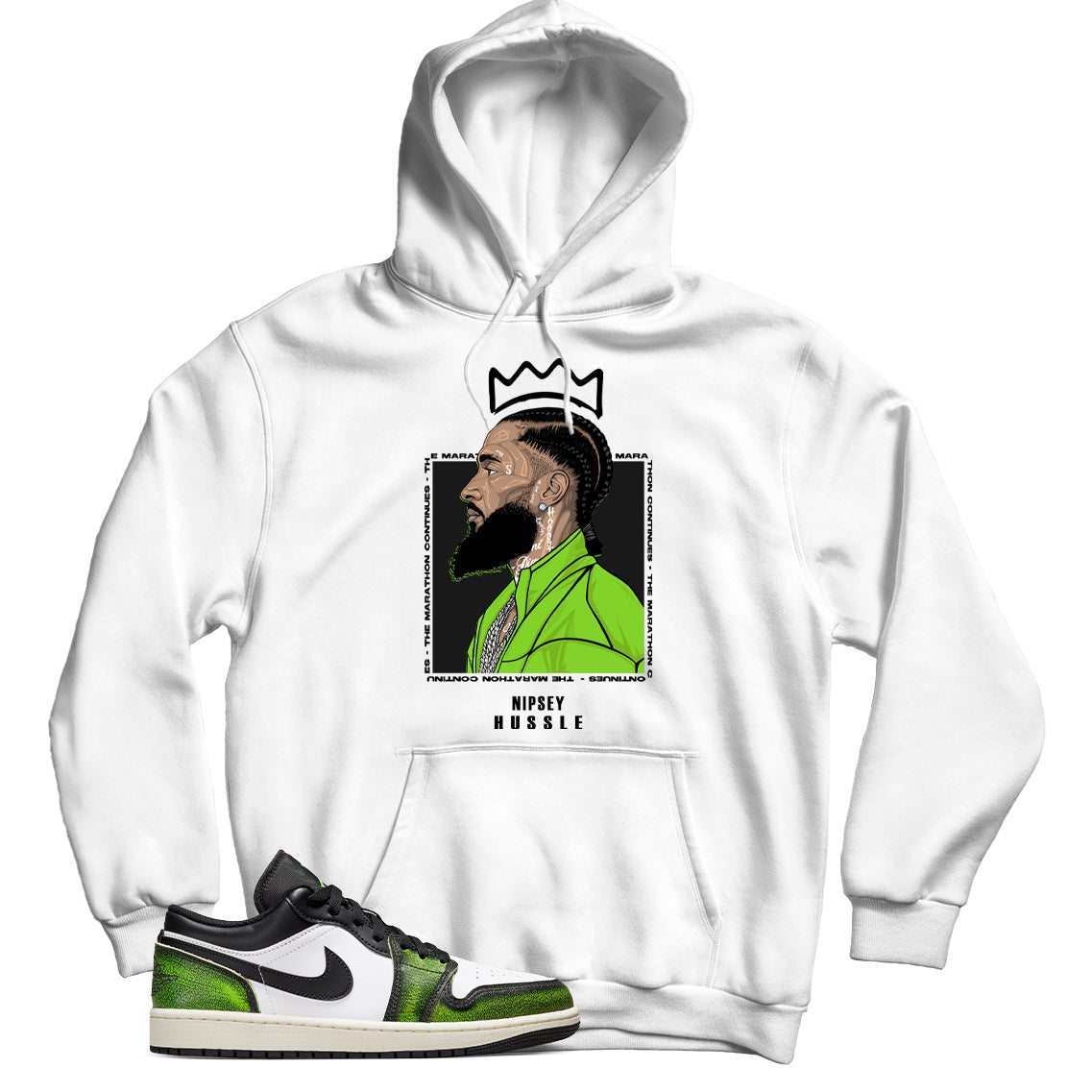 Jordan Low Electric Green hoodie