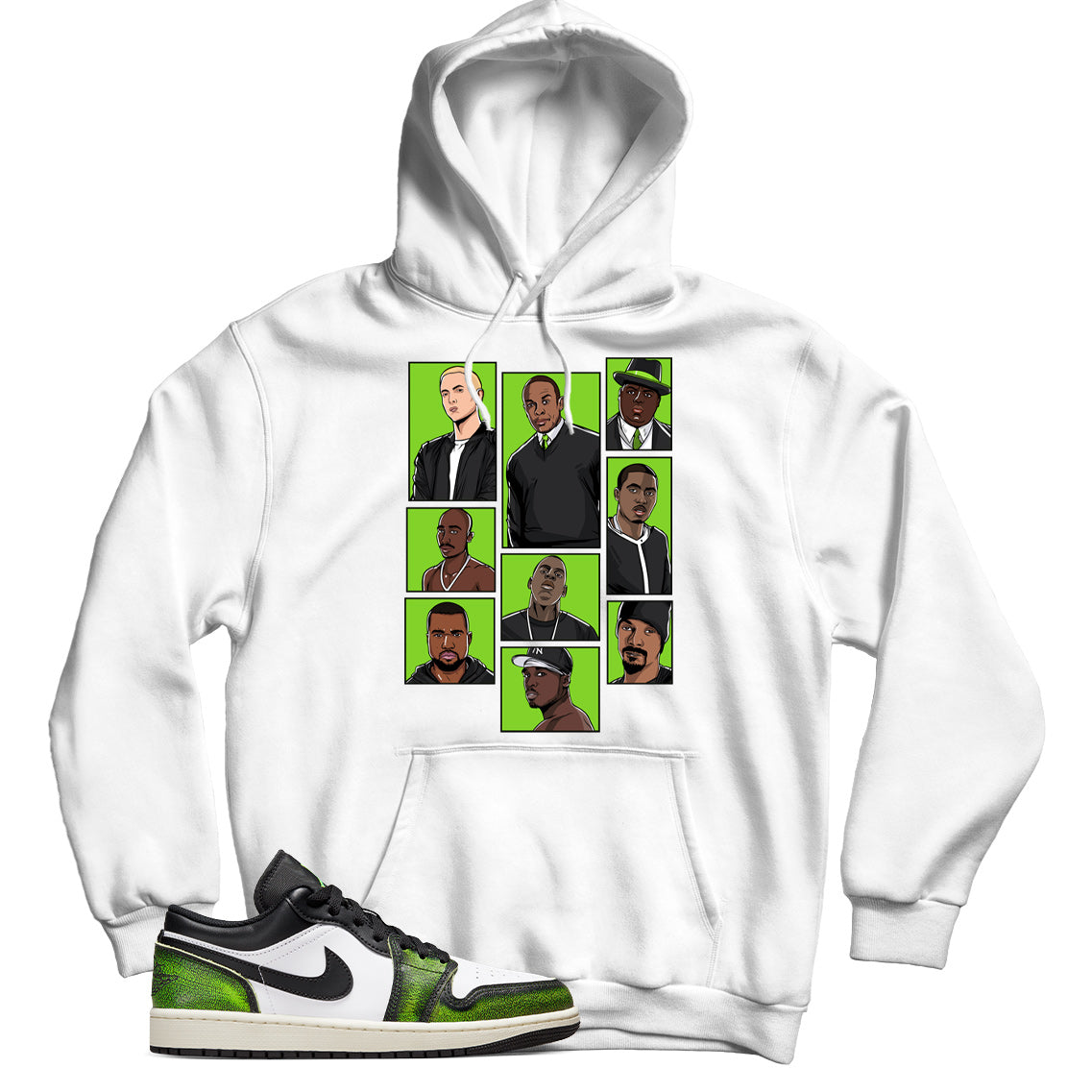 Jordan Low Electric Green hoodie