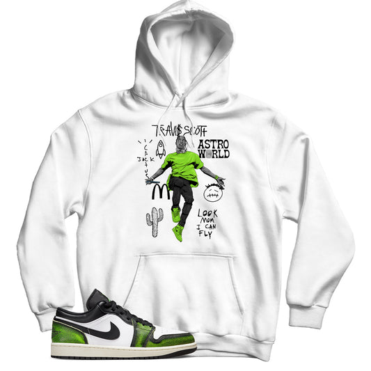 Jordan Low Electric Green hoodie