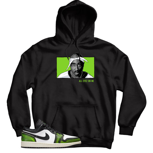 Jordan 1 Low Electric Green hoodie