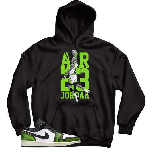 Jordan 1 Low Electric Green hoodie