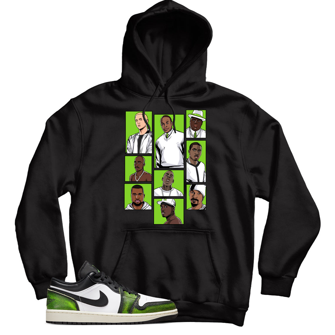 Jordan Low Electric Green hoodie