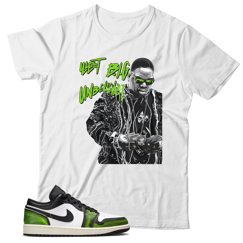 Jordan 1 Low Electric Green shirt