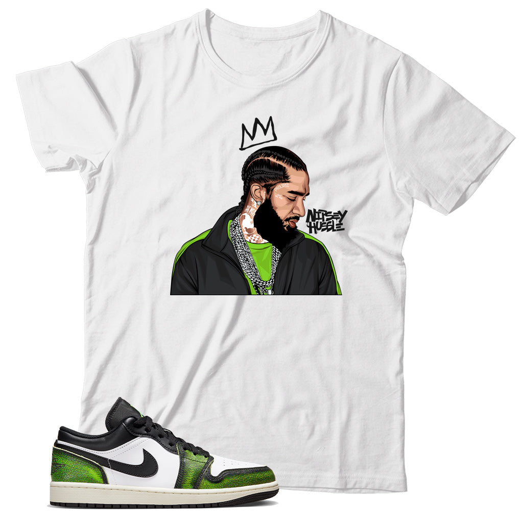 Jordan Low Electric Green shirt