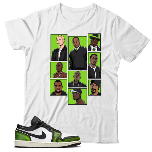 Jordan Low Electric Green shirt