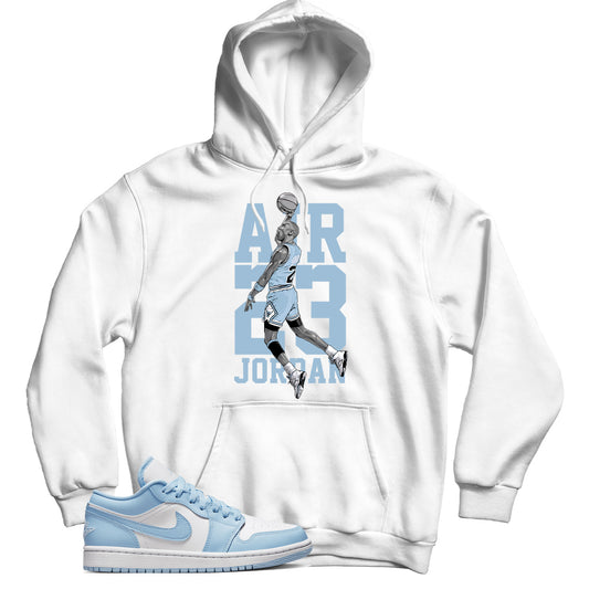 Jordan Low Ice Blue hoodie