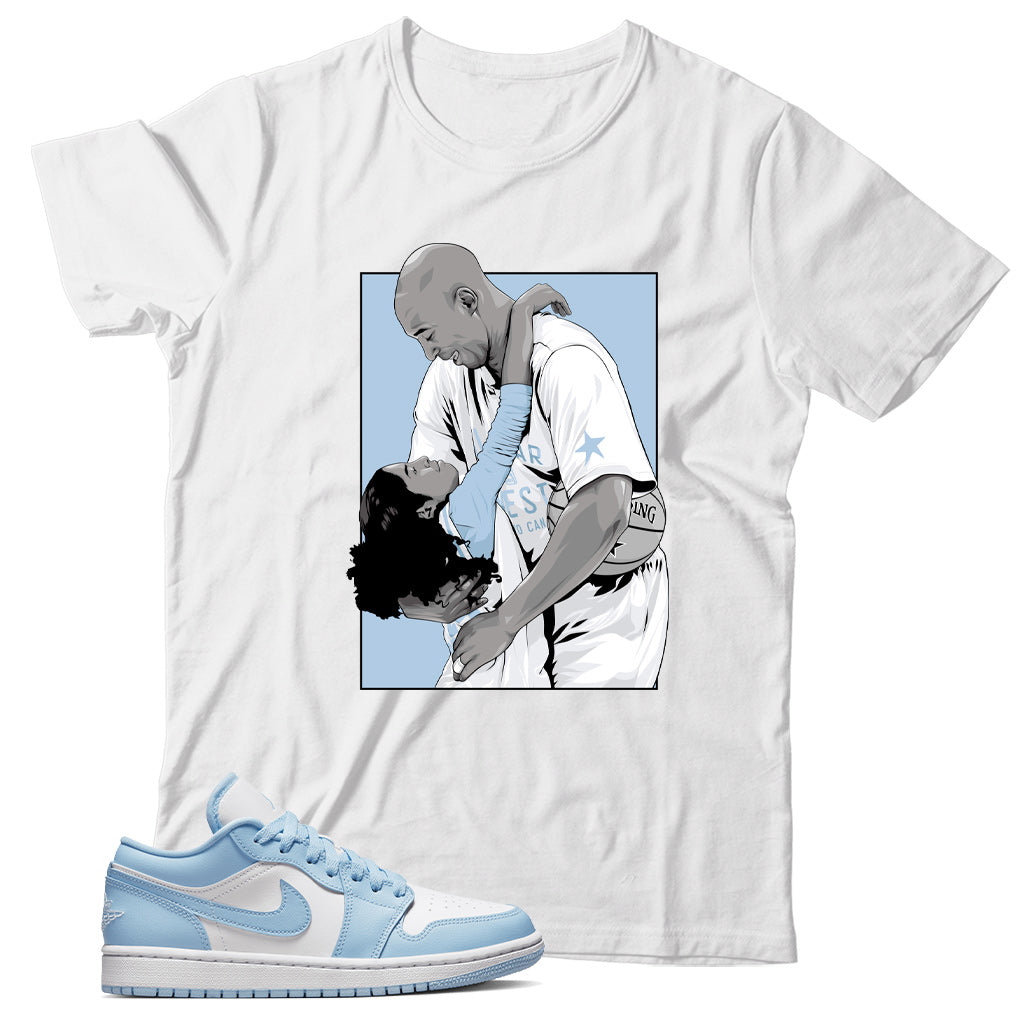 Jordan Low Ice Blue shirt