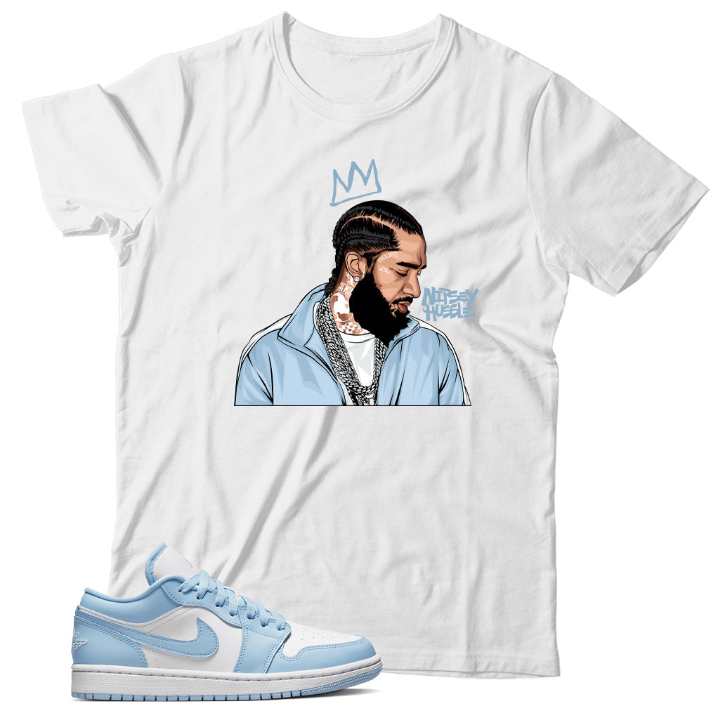 Jordan Low Ice Blue shirt