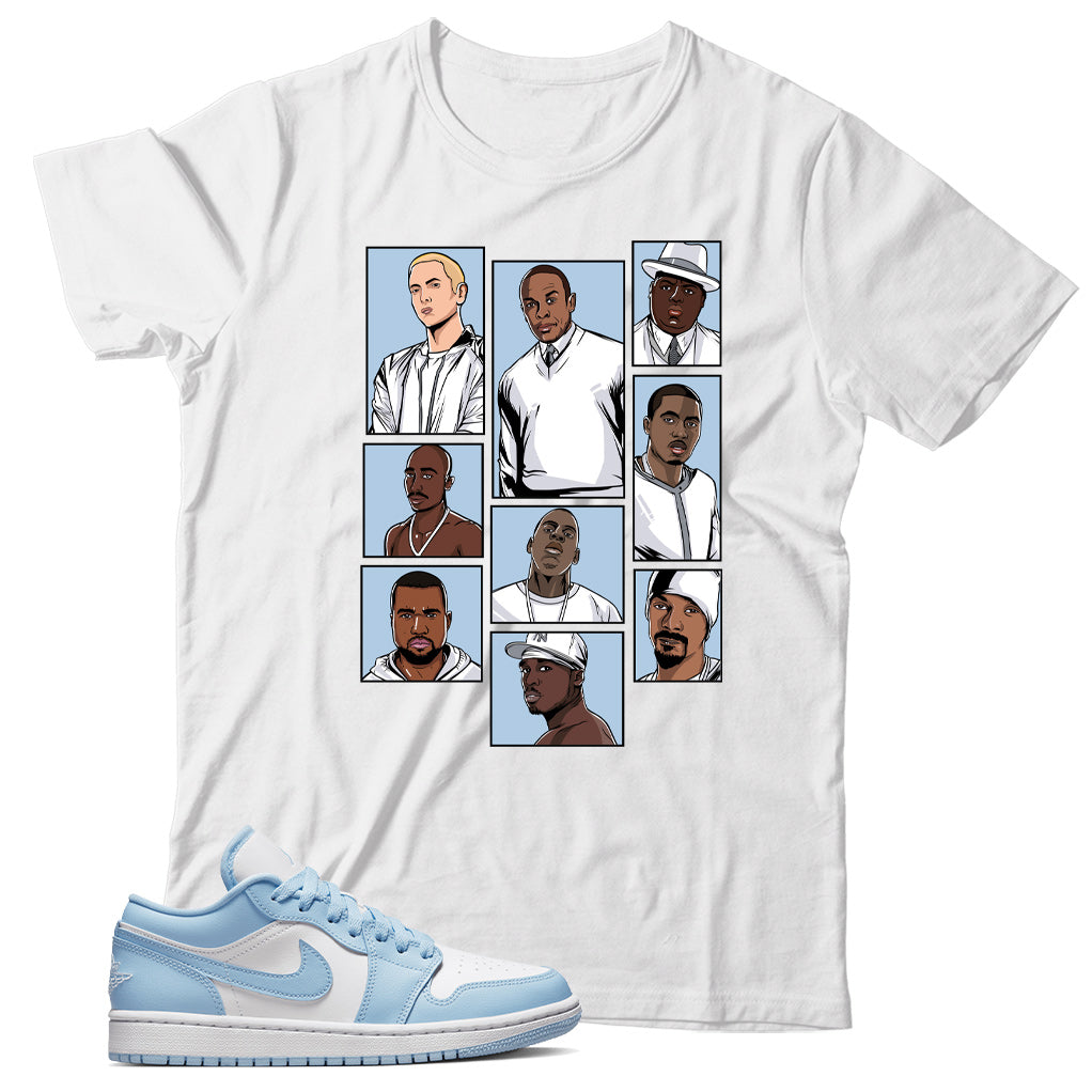 Jordan Low Ice Blue shirt