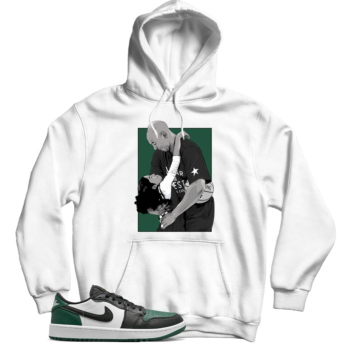 Jordan 1 Low Golf Noble Green hoodie