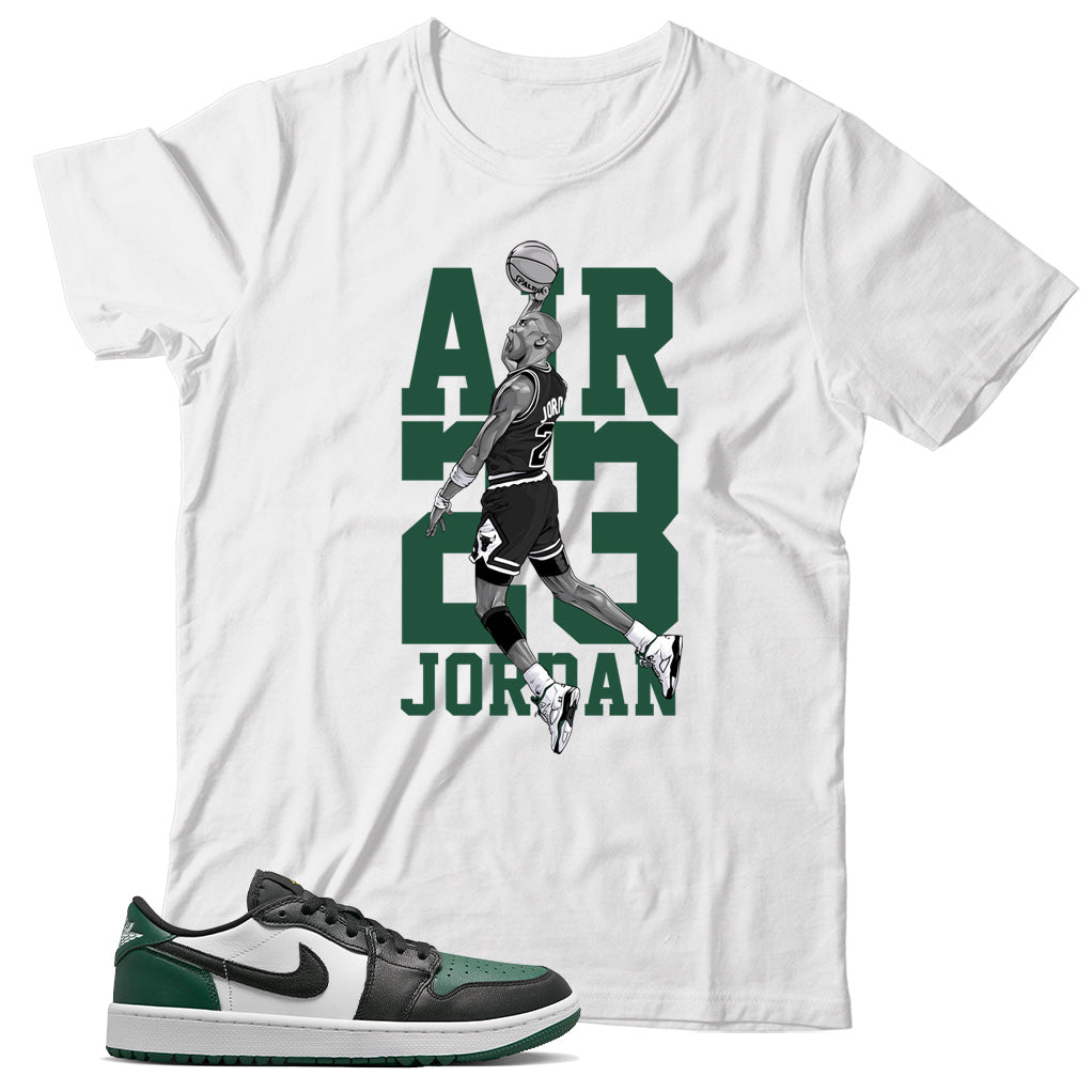 Jordan 1 Low Golf Noble Green shirt