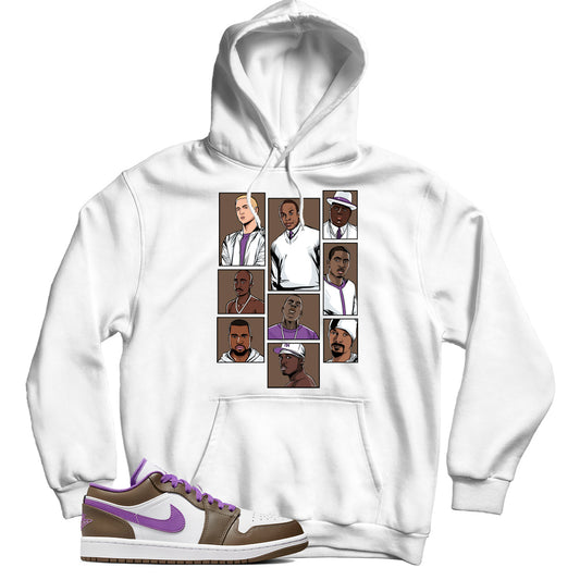 Air Jordan 1 Low Purple Mocha hoodie