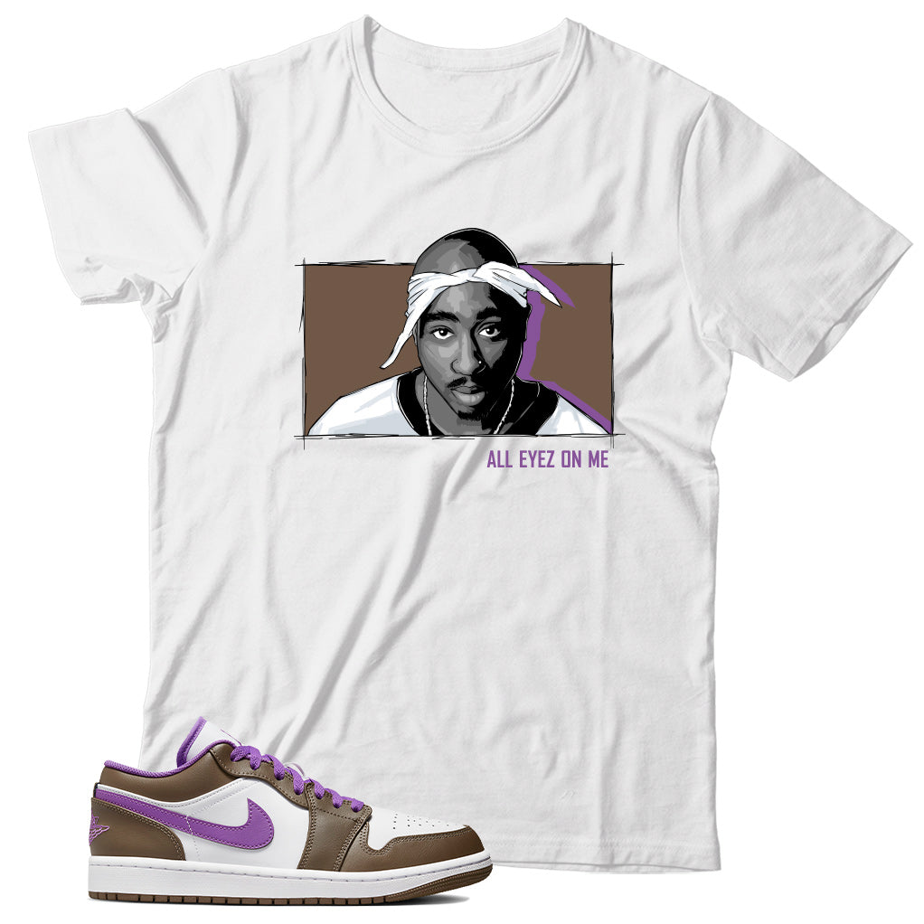 Jordan 1 Low Purple Mocha shirt