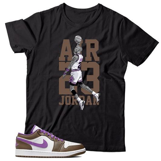 Air Jordan 1 Low Purple Mocha shirt