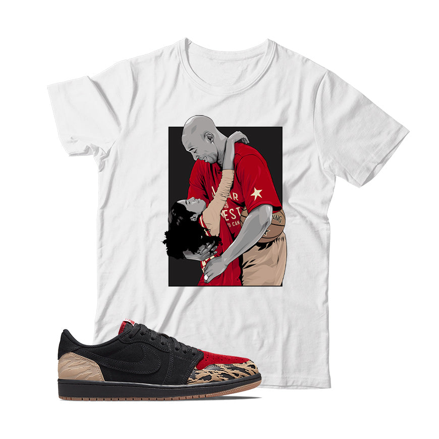 Jordan 1 Low SoleFly shirt