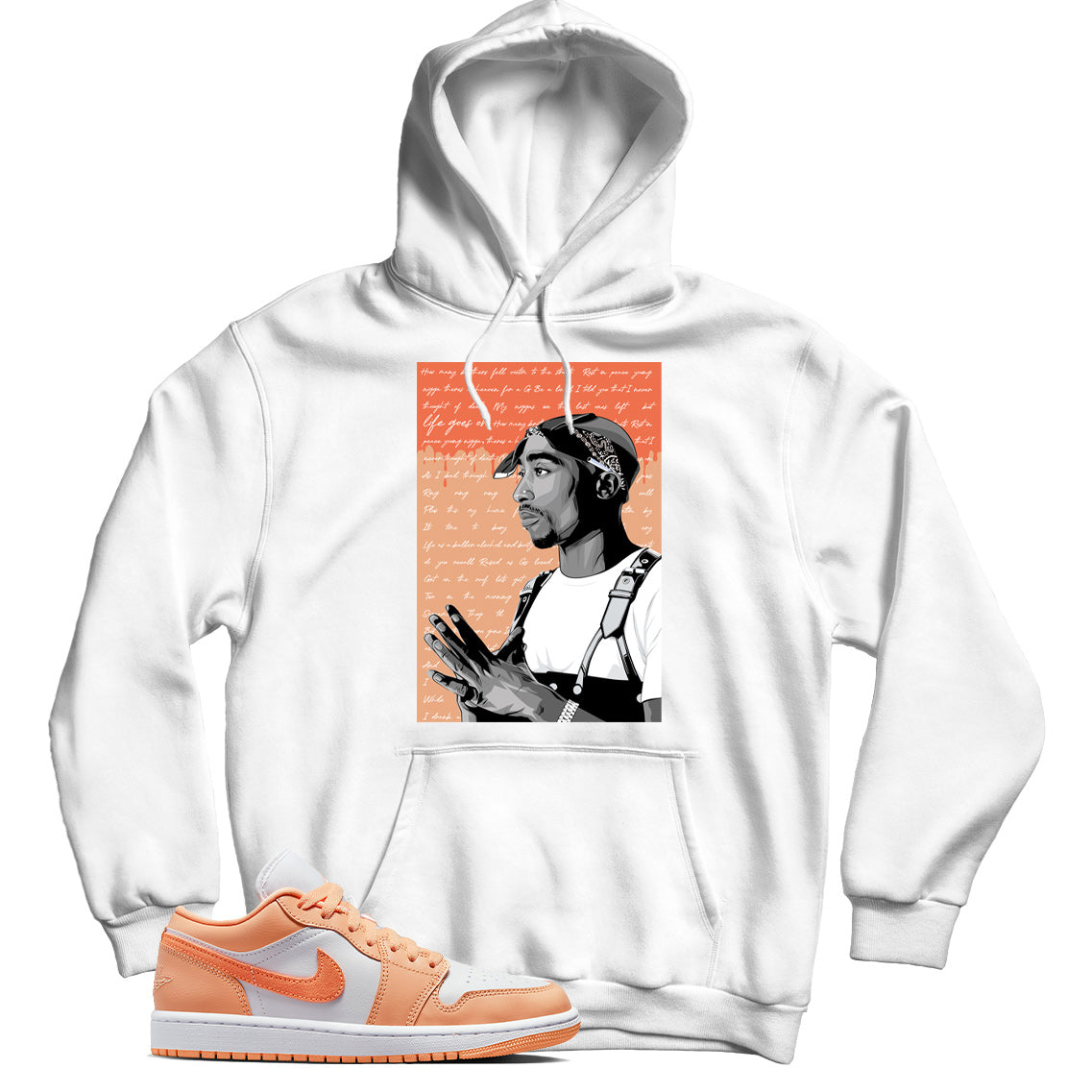 Hoodie match Jordan 1 Low Sunset Haze