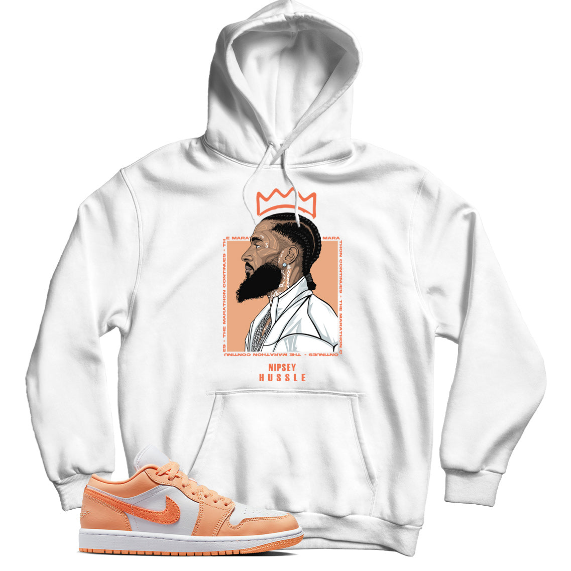 Jordan 1 Low Sunset Haze hoodie