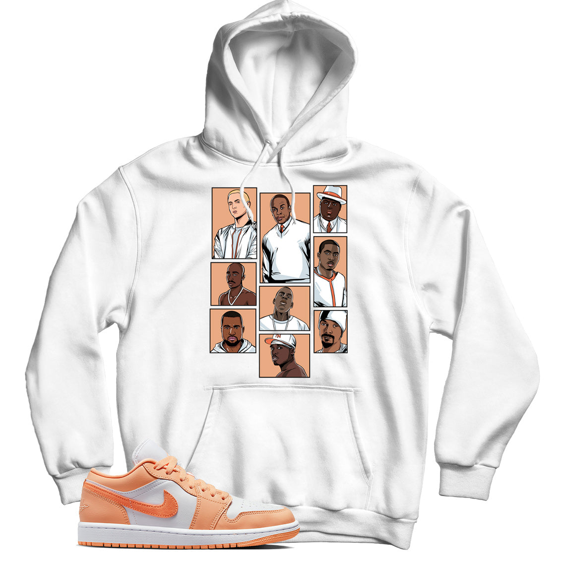 Jordan 1 Low Sunset Haze hoodie