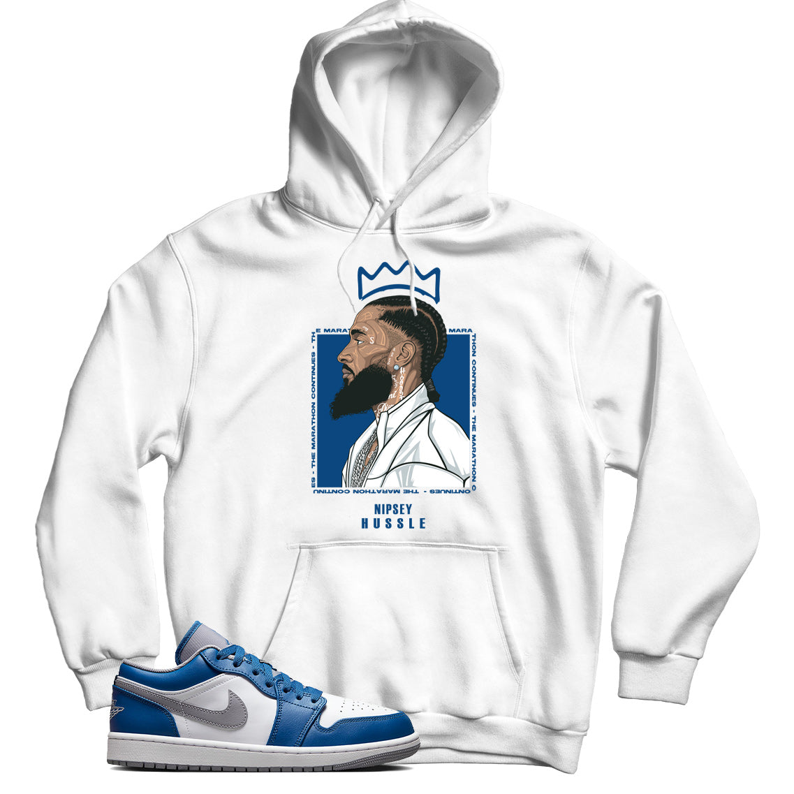 Jordan Low True Blue hoodie