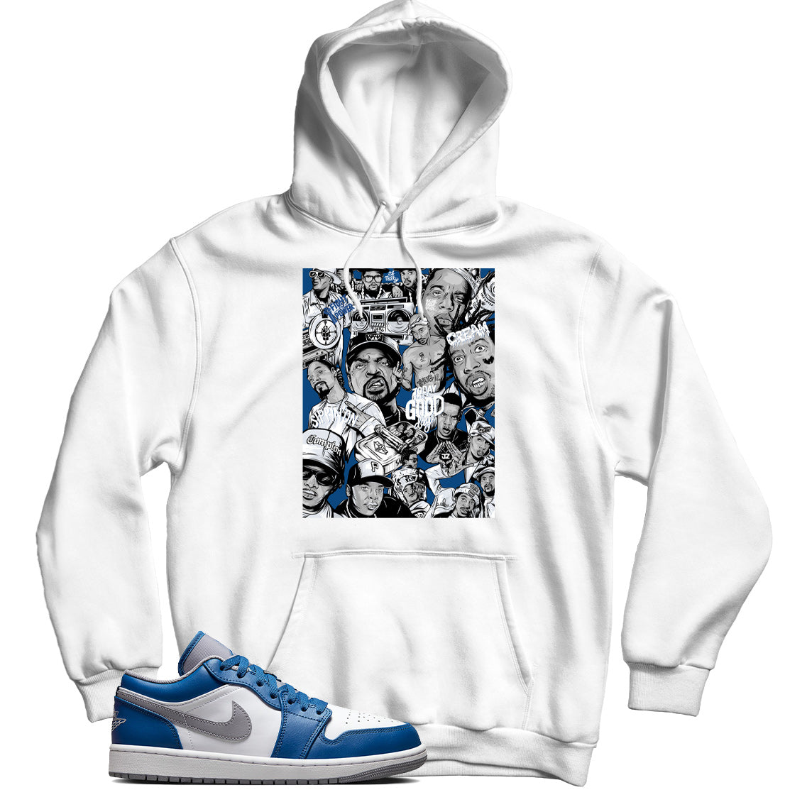 Jordan Low True Blue hoodie