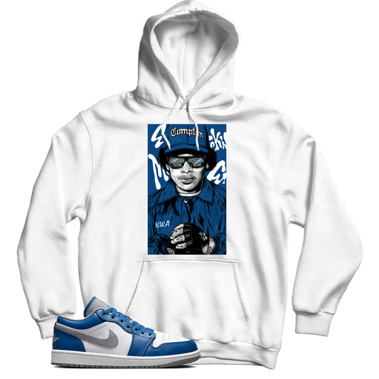 Jordan 1 Low True Blue hoodie