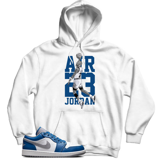 Jordan 1 Low True Blue hoodie